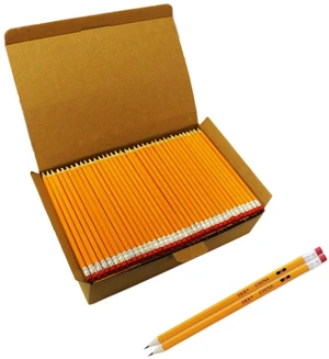 200 Count #2 Pencils with Erasers Pre-sharpened, Yellow, Bulk HB Lead, For Classroom, Home & Office, Back to School 200 Count #2 Pencils with Erasers Pre-sharpened, Yellow, Bulk HB Lead, For Classroom, Home & Office, Back to School
