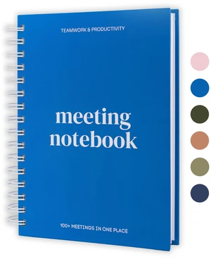 Meeting Notebook for Work OrganizationWork Notebook for Note Taking Meeting Planner & Office Supplies for Men & Women to Stay Organized with 100+ Meeting Pages, Action Items & Project Planning Meeting Notebook for Work OrganizationWork Notebook for Note Taking Meeting Planner & Office Supplies for Men & Women to Stay Organized with 100+ Meeting Pages, Action Items & Project Planning