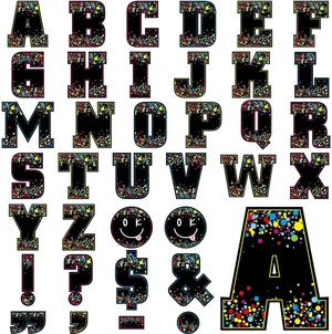 136 Pcs 12 Inch Extra Large Bulletin Board Letter Classroom Wall Decor Confetti Black, Giant Alphabet Cutout Letter, Big Sticker, Punctuation with Adhesive Dot, Colorful Poster Decal School Decor 136 Pcs 12 Inch Extra Large Bulletin Board Letter Classroom Wall Decor Confetti Black, Giant Alphabet Cutout Letter, Big Sticker, Punctuation with Adhesive Dot, Colorful Poster Decal School Decor