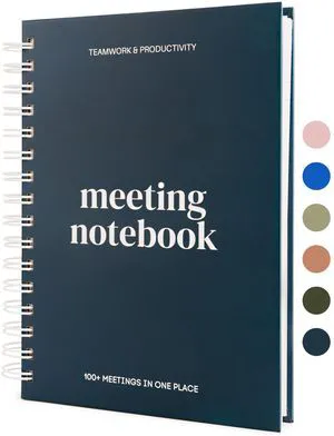Meeting Notebook for Work OrganizationWork Notebook for Note Taking Meeting Planner & Office Supplies for Men & Women to Stay Organized with 100+ Meeting Pages, Action Items & Project Planning Meeting Notebook for Work OrganizationWork Notebook for Note Taking Meeting Planner & Office Supplies for Men & Women to Stay Organized with 100+ Meeting Pages, Action Items & Project Planning