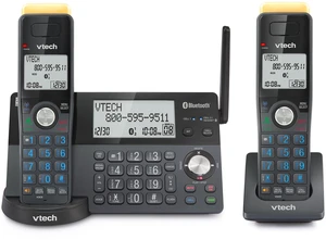 IS8128-21 Super Long Range 2-Handset DECT 6.0 Cordless Phone 2300 ft Range, Answering Machine, Call Blocking, Bluetooth Connect to Cell, Intercom IS8128-21 Super Long Range 2-Handset DECT 6.0 Cordless Phone 2300 ft Range, Answering Machine, Call Blocking, Bluetooth Connect to Cell, Intercom