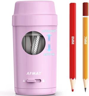 Electric Pencil Sharpener, Auto in & Out, Fully Automatic Pencil Sharpener for Colored Pencils, Rechargeable Hands-Free Sharpeners for 7-8mm Pencils, Good for Classroom/Home PSX8(Light Purple) Electric Pencil Sharpener, Auto in & Out, Fully Automatic Pencil Sharpener for Colored Pencils, Rechargeable Hands-Free Sharpeners for 7-8mm Pencils, Good for Classroom/Home PSX8(Light Purple)