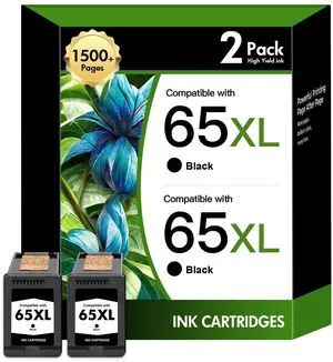 65XL 65 Black 3755 5055 3772 Ink Cartridges Combo Pack for HP Printers Replacement for HP 65XL Black Ink Cartridge Printer DeskJet 3755 2600 3700 Envy 5055 5000 AMP 100 Series (2 Pack Black*2) 65XL 65 Black 3755 5055 3772 Ink Cartridges Combo Pack for HP Printers Replacement for HP 65XL Black Ink Cartridge Printer DeskJet 3755 2600 3700 Envy 5055 5000 AMP 100 Series (2 Pack Black*2)
