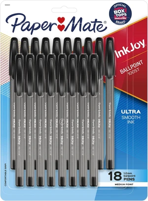 InkJoy 100ST Ballpoint Pens, Medium Point (1.0mm), Black, 18 Count (Pack of 12) InkJoy 100ST Ballpoint Pens, Medium Point (1.0mm), Black, 18 Count (Pack of 12)