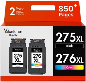 PG-275XL/CL-276XL Works for Cannon 275 and 276 Ink Cartridges(2-Pack) for Canon Ink 275 and 276 275XL 276XL for TR4722 TS3720 TS3722 TR4700 TR4720 TS3700 TS3522 TS3520 TS3500 TR4723 TR4725 PG-275XL/CL-276XL Works for Cannon 275 and 276 Ink Cartridges(2-Pack) for Canon Ink 275 and 276 275XL 276XL for TR4722 TS3720 TS3722 TR4700 TR4720 TS3700 TS3522 TS3520 TS3500 TR4723 TR4725