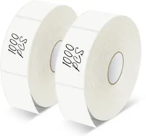 2000 Removable Freezer Labels, Water/Oil/Tear Resistant Blank Food Stickers with Perforation Line for Refrigerator, Food Containers, Jars, Pantry Organization (1 x 2, 2 Rolls) 2000 Removable Freezer Labels, Water/Oil/Tear Resistant Blank Food Stickers with Perforation Line for Refrigerator, Food Containers, Jars, Pantry Organization (1 x 2, 2 Rolls)