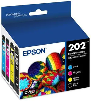 202 Genuine Ink Cartridge Black and Color Combo Pack T202120-BCS Works With WorkForce WF-2860 and Expression XP-5100 Inkjet Printers 202 Genuine Ink Cartridge Black and Color Combo Pack T202120-BCS Works With WorkForce WF-2860 and Expression XP-5100 Inkjet Printers