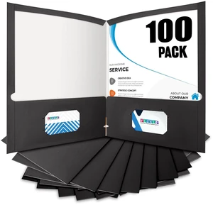 ® 100 Packs Black File Folders,Paper Folder Surface with Waterproofing,Letter Size,Holds 100 Plus Sheets,for School,Office,Business. (100, Black) ® 100 Packs Black File Folders,Paper Folder Surface with Waterproofing,Letter Size,Holds 100 Plus Sheets,for School,Office,Business. (100, Black)