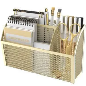 3-Grid Magnetic Pencil Holder, Strong Magnet Locker Organizer, Yellow Mesh Magnetic Shelf, Marker Holder Perfect for Whiteboard, Refrigerator and Locker Accessories 3-Grid Magnetic Pencil Holder, Strong Magnet Locker Organizer, Yellow Mesh Magnetic Shelf, Marker Holder Perfect for Whiteboard, Refrigerator and Locker Accessories