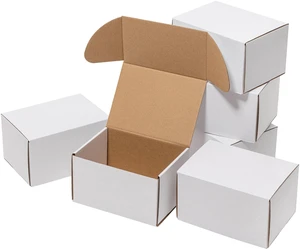7x5x4 Inches Shipping Boxes 50 Pack Corrugated Cardboard White Box Medium White Literature Mailer Bulk Packaging Supplies 7x5x4 Inches Shipping Boxes 50 Pack Corrugated Cardboard White Box Medium White Literature Mailer Bulk Packaging Supplies