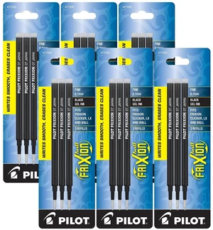 Gel Ink Refills for FriXion Erasable Gel Pen, Fine Point, Black Ink - Pack of 18 (77330) Gel Ink Refills for FriXion Erasable Gel Pen, Fine Point, Black Ink - Pack of 18 (77330)