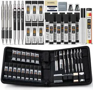 30PCS Mechanical Pencil Set with Canvas Bag, 0.5, 0.7, 0.9 2mm Drawing Pencils with 464PCS Lead Refills (6B 4B 2B HB 2H 4H Color), Erasers, Sharpeners, Artist Pencil for Sketching Drafting 30PCS Mechanical Pencil Set with Canvas Bag, 0.5, 0.7, 0.9 2mm Drawing Pencils with 464PCS Lead Refills (6B 4B 2B HB 2H 4H Color), Erasers, Sharpeners, Artist Pencil for Sketching Drafting