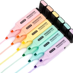 Highlighter, Macaron Colors Chisel Tip Marker Pen, AP Certified, Assorted Colors, Water Based, Quick Dry(2 Sets Macaron) Highlighter, Macaron Colors Chisel Tip Marker Pen, AP Certified, Assorted Colors, Water Based, Quick Dry(2 Sets Macaron)