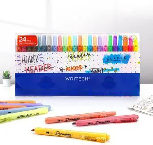 Retractable Highlighters Chisel Tip: Assorted Colors 24ct Set Multi Color Ink Mild Vintage Neon Pastel Big Pack No Bleed & Smear for Highlighting Journaling Drawing Coloring Note-taking Retractable Highlighters Chisel Tip: Assorted Colors 24ct Set Multi Color Ink Mild Vintage Neon Pastel Big Pack No Bleed & Smear for Highlighting Journaling Drawing Coloring Note-taking
