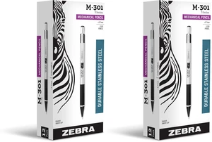 M-301 Mechanical Pencil, Stainless Steel Barrel, Medium Point, 0.7mm, Black Grip, 24-Pack M-301 Mechanical Pencil, Stainless Steel Barrel, Medium Point, 0.7mm, Black Grip, 24-Pack