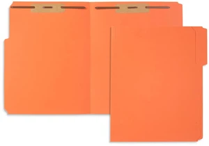 50 Orange Fastener File Folders, Letter, 2 Prong Durable 11pt Orange Paper, Letter Size, 1/3 Cut Reinforced Tabs, Bonded 2 Prong Fasteners, Medical and Office Files 50 Orange Fastener File Folders, Letter, 2 Prong Durable 11pt Orange Paper, Letter Size, 1/3 Cut Reinforced Tabs, Bonded 2 Prong Fasteners, Medical and Office Files