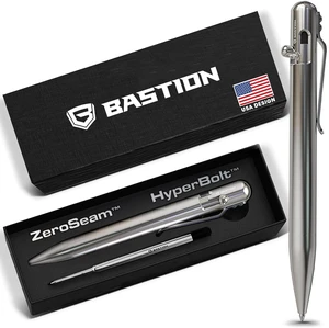Bolt Action Pen, Stainless Steel Silver, HyperBolt & ZeroSeam EDC Pen, Refillable Metal Writing Pen, Premium Graduation Gift, Executive Pocket Pen Bolt Action Pen, Stainless Steel Silver, HyperBolt & ZeroSeam EDC Pen, Refillable Metal Writing Pen, Premium Graduation Gift, Executive Pocket Pen