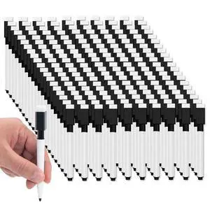 200 Pcs Magnetic Dry Erase Markers, with Eraser Cap, Black White Board Mini Markers, Fine Point Tip, for School Supplies, Classroom, Home & Daily Use 200 Pcs Magnetic Dry Erase Markers, with Eraser Cap, Black White Board Mini Markers, Fine Point Tip, for School Supplies, Classroom, Home & Daily Use