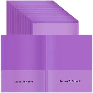 24 Pcs Parent Teacher Communication Folder with Clear Front Pocket, 2 Pocket Home School Folders Take Home Homework Folder for Students Classroom (24, Purple) 24 Pcs Parent Teacher Communication Folder with Clear Front Pocket, 2 Pocket Home School Folders Take Home Homework Folder for Students Classroom (24, Purple)