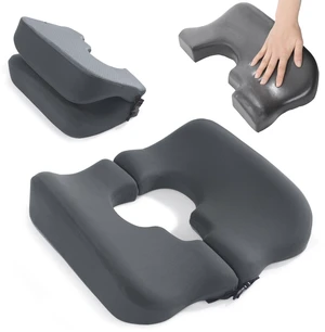 Memory Foam Bed Sore Cushions for Butt,Bedsore Pressure Relief Pillow for Sleeping and Sitting,Cushion for Bed Sores on Buttocks, T Shaped Opening Tailbone Pillow, Patent Pending(Dark Grey) Memory Foam Bed Sore Cushions for Butt,Bedsore Pressure Relief Pillow for Sleeping and Sitting,Cushion for Bed Sores on Buttocks, T Shaped Opening Tailbone Pillow, Patent Pending(Dark Grey)