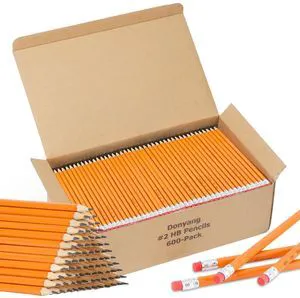 600 Pack #2 HB Pencils Bulk, Pre Sharpened, Number 2 Pencils, Yellow School Supplies Teacher Office Essentials Accessories, Number 2 HB Graphite Pencils for Writing, Drawing and Sketching 600 Pack #2 HB Pencils Bulk, Pre Sharpened, Number 2 Pencils, Yellow School Supplies Teacher Office Essentials Accessories, Number 2 HB Graphite Pencils for Writing, Drawing and Sketching