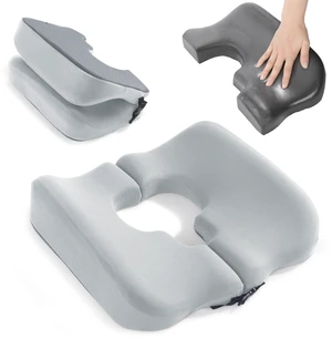 Memory Foam Bed Sore Cushions for Butt, Bedsore Pressure Relief Pillow for Sleeping and Sitting, Cushion for Bed Sores on Buttocks, T Shaped Opening Tailbone Pillow, Patent Pending, Light Grey Memory Foam Bed Sore Cushions for Butt, Bedsore Pressure Relief Pillow for Sleeping and Sitting, Cushion for Bed Sores on Buttocks, T Shaped Opening Tailbone Pillow, Patent Pending, Light Grey