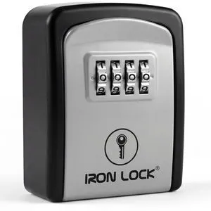 ® Small Wall Mount Key Lock Box for Keys Outside (Grey) Combination Lock, Resettable 4-Digit Code, Screw-In Wall Mount, Weather-Resistant Metal, No Battery or App, Holds 2 to 5 Keys ® Small Wall Mount Key Lock Box for Keys Outside (Grey) Combination Lock, Resettable 4-Digit Code, Screw-In Wall Mount, Weather-Resistant Metal, No Battery or App, Holds 2 to 5 Keys