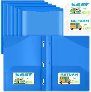 24 Set Take Home Folders with Clear Front Pocket, Blue School-to-home Communication Folder Bulk for Back to School Classroom, Heavy Duty Plastic Parent-teacher Homework Folders 24 Set Take Home Folders with Clear Front Pocket, Blue School-to-home Communication Folder Bulk for Back to School Classroom, Heavy Duty Plastic Parent-teacher Homework Folders