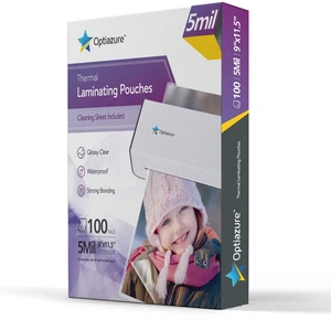 Thermal Laminating Pouches 9"x11.5" Inches, 5mil 100Pack, Clear, Letter Size Thermal Laminating Pouches 9"x11.5" Inches, 5mil 100Pack, Clear, Letter Size