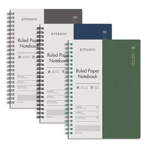 Lined Spiral Journal Notebook, 3 Pack, 480 Pages, B5 (7.4" x 10") College Ruled, 100 GSM Thick Paper, Flexible Plastic Cover, for School, Student, Writing, Journaling, Work, Women & Men Lined Spiral Journal Notebook, 3 Pack, 480 Pages, B5 (7.4" x 10") College Ruled, 100 GSM Thick Paper, Flexible Plastic Cover, for School, Student, Writing, Journaling, Work, Women & Men