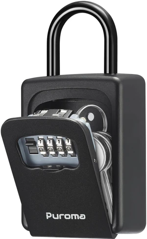Key Lock Box Large with Code Lockbox Outdoor Wall Mount 1 Black Resettable Combination, For Guest Realtor & House Outside, High-capacity, Hold 5 Keys, Portable, Doorknob, Weatherproof Key Lock Box Large with Code Lockbox Outdoor Wall Mount 1 Black Resettable Combination, For Guest Realtor & House Outside, High-capacity, Hold 5 Keys, Portable, Doorknob, Weatherproof