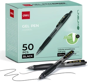 Pens Bulk, 50 Pcs Retractable Gel Pens Medium Point 0.7mm Smooth Writing with Fast Dry Black Ink, No Bleed, Comfort Grip & Pocket Clip for School, Office, Home Supplies Pens Bulk, 50 Pcs Retractable Gel Pens Medium Point 0.7mm Smooth Writing with Fast Dry Black Ink, No Bleed, Comfort Grip & Pocket Clip for School, Office, Home Supplies
