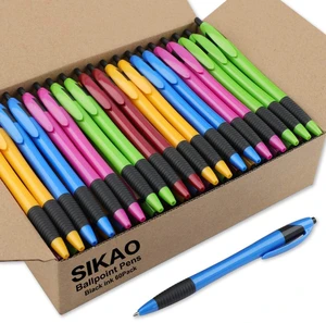 Pens Bulk, 60 Pack Gripped Slimster Ballpoint Pens Black Ink 1.0mm Smooth Writing No Bleed No Skip, Click Pens with Comfort Grip for Teachers, Students, Servers, School & Office Use Pens Bulk, 60 Pack Gripped Slimster Ballpoint Pens Black Ink 1.0mm Smooth Writing No Bleed No Skip, Click Pens with Comfort Grip for Teachers, Students, Servers, School & Office Use