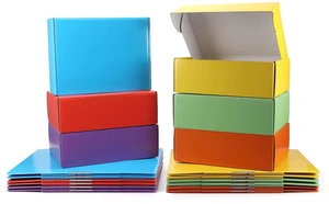 18 Pack 12x9x4 in Cardboard Shipping Boxes, 6 Colors Gift Box Bright Color, Tuck Top, Quick Fold, Easy Assemble, Shape Well, Single Corrugated, Shirt, Shoe, Small Business Packaging 18 Pack 12x9x4 in Cardboard Shipping Boxes, 6 Colors Gift Box Bright Color, Tuck Top, Quick Fold, Easy Assemble, Shape Well, Single Corrugated, Shirt, Shoe, Small Business Packaging
