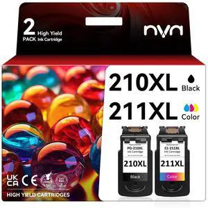 210 211XL Compatible for Canon 210 XL and 211 XL Ink Cartridges Combo Pack 850 Pages High Yield PG-210 CL-211 Upgraded Chip Compatible for Canon PIXMA MX410 MX320 MX340 MP480 MP490 MP270 IP2700 IP2702 210 211XL Compatible for Canon 210 XL and 211 XL Ink Cartridges Combo Pack 850 Pages High Yield PG-210 CL-211 Upgraded Chip Compatible for Canon PIXMA MX410 MX320 MX340 MP480 MP490 MP270 IP2700 IP2702
