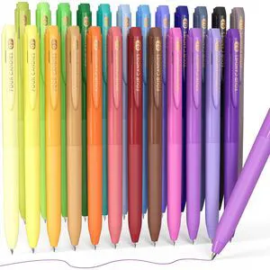 Quick Dry Ink Colorful Pens Set, 24 Colors 0.7mm Fine Point Colored Pens for Note Taking & Drawing, Colored Gel Pens with Comfort Grip for Office & School Supplies Quick Dry Ink Colorful Pens Set, 24 Colors 0.7mm Fine Point Colored Pens for Note Taking & Drawing, Colored Gel Pens with Comfort Grip for Office & School Supplies