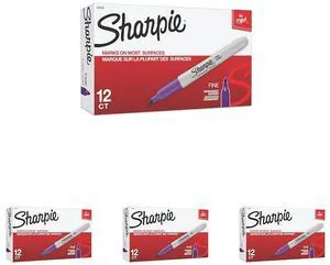 Fine Point Permanent Marker (Pack of 4) Fine Point Permanent Marker (Pack of 4)