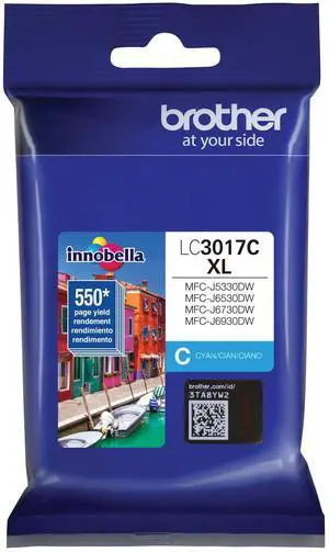 LC3017C High Yield Cyan Ink Cartridge, 1 Size LC3017C High Yield Cyan Ink Cartridge, 1 Size