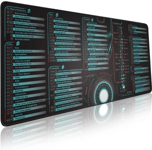 Windows, Office, Excel, Adobe Photoshop Shortcut Keys Extended Large Mouse Pad | Gaming Desk Mat for PC. Stitched Edge Non-Slip Base Mousepad, Keyboard Mat Windows, Office, Excel, Adobe Photoshop Shortcut Keys Extended Large Mouse Pad | Gaming Desk Mat for PC. Stitched Edge Non-Slip Base Mousepad, Keyboard Mat