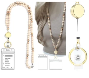 Lanyards for Id Badges Teacher Lanyard With Id Holder Retractable Lanyards Beaded Cute Key Chain Keychain Women Cruise Ship Cards Lanyards for Id Badges Teacher Lanyard With Id Holder Retractable Lanyards Beaded Cute Key Chain Keychain Women Cruise Ship Cards