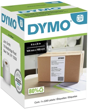 Authentic LW Extra-Large Shipping Labels, for LabelWriter 5XL and 4XL Label Printers Only, 4" x 6", White, 1 Roll of 220 Authentic LW Extra-Large Shipping Labels, for LabelWriter 5XL and 4XL Label Printers Only, 4" x 6", White, 1 Roll of 220