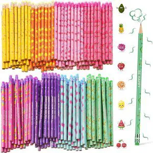 200 Pcs Scented Pencils Bulk for Kids Fun Wood Pencils Inspirational Quotes, Fruit Elements Designs with Erasers, for Office School Classroom Students, Rewards Party Favors 200 Pcs Scented Pencils Bulk for Kids Fun Wood Pencils Inspirational Quotes, Fruit Elements Designs with Erasers, for Office School Classroom Students, Rewards Party Favors