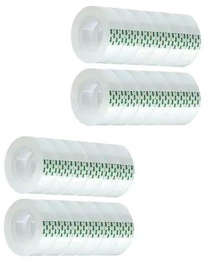 24 Rolls Transparent Tape Refills Rolls 3/4-Inch x 1000 inch, 1 inch Core, Clear Gift Wrapping Tape Refill Roll for Office, Home, School 24 Rolls Transparent Tape Refills Rolls 3/4-Inch x 1000 inch, 1 inch Core, Clear Gift Wrapping Tape Refill Roll for Office, Home, School