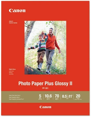 Ink 1432C003 Photo Paper Plus Glossy II 8.5" x 11" 20 Sheets Ink 1432C003 Photo Paper Plus Glossy II 8.5" x 11" 20 Sheets
