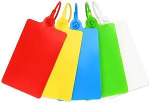 100 Plastic Tags Shipping Tags Water Proof Tags for Labeling Shipping Labels Security Seals Writable Marker Ties Hanging Tags Storage Tag with One Marker Pen (Mixed 5 Color) 100 Plastic Tags Shipping Tags Water Proof Tags for Labeling Shipping Labels Security Seals Writable Marker Ties Hanging Tags Storage Tag with One Marker Pen (Mixed 5 Color)