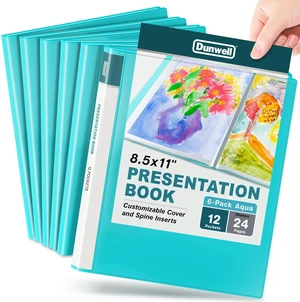 12-Pocket Presentation Binder 8.5x11, 24-Page Portfolio, 6-Pack 6-pack presentation binders each feature 12 pockets with 24 viewable pages for documents, certificates, and photos 12-Pocket Presentation Binder 8.5x11, 24-Page Portfolio, 6-Pack 6-pack presentation binders each feature 12 pockets with 24 viewable pages for documents, certificates, and photos