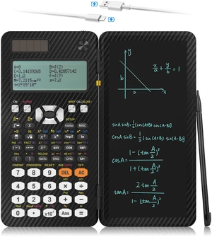 Scientific Calculators with Notepad for Students, 552 Functions, Type-C Rechargeable Solar Math Calculator, 5-Line DisplaySchool Supplies for Middle School, High School & College Students Scientific Calculators with Notepad for Students, 552 Functions, Type-C Rechargeable Solar Math Calculator, 5-Line DisplaySchool Supplies for Middle School, High School & College Students