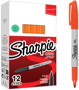 Permanent Markers, Fine Point, Purple, Box of 12 Permanent Markers, Fine Point, Purple, Box of 12