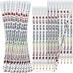48 Pcs 2nd Graders Pencils Bulk Motivational Pencil with Eraser Welcome to Second Grade, Back to School Gifts for Students, Inspirational Pencil, for Student Teacher Classroom Reward 48 Pcs 2nd Graders Pencils Bulk Motivational Pencil with Eraser Welcome to Second Grade, Back to School Gifts for Students, Inspirational Pencil, for Student Teacher Classroom Reward