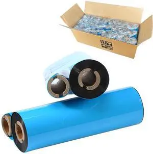 24 Rolls 4.33'' x 244' Premium Resin Enhanced Wax Ribbon, 110mm x 74m Black Thermal Transfer Ribbon, Desktop Barcode Thermal Label Printer Ribbons, 1/2'' Core, for Zebra GC, GK, GX, ZD & Eltron 24 Rolls 4.33'' x 244' Premium Resin Enhanced Wax Ribbon, 110mm x 74m Black Thermal Transfer Ribbon, Desktop Barcode Thermal Label Printer Ribbons, 1/2'' Core, for Zebra GC, GK, GX, ZD & Eltron